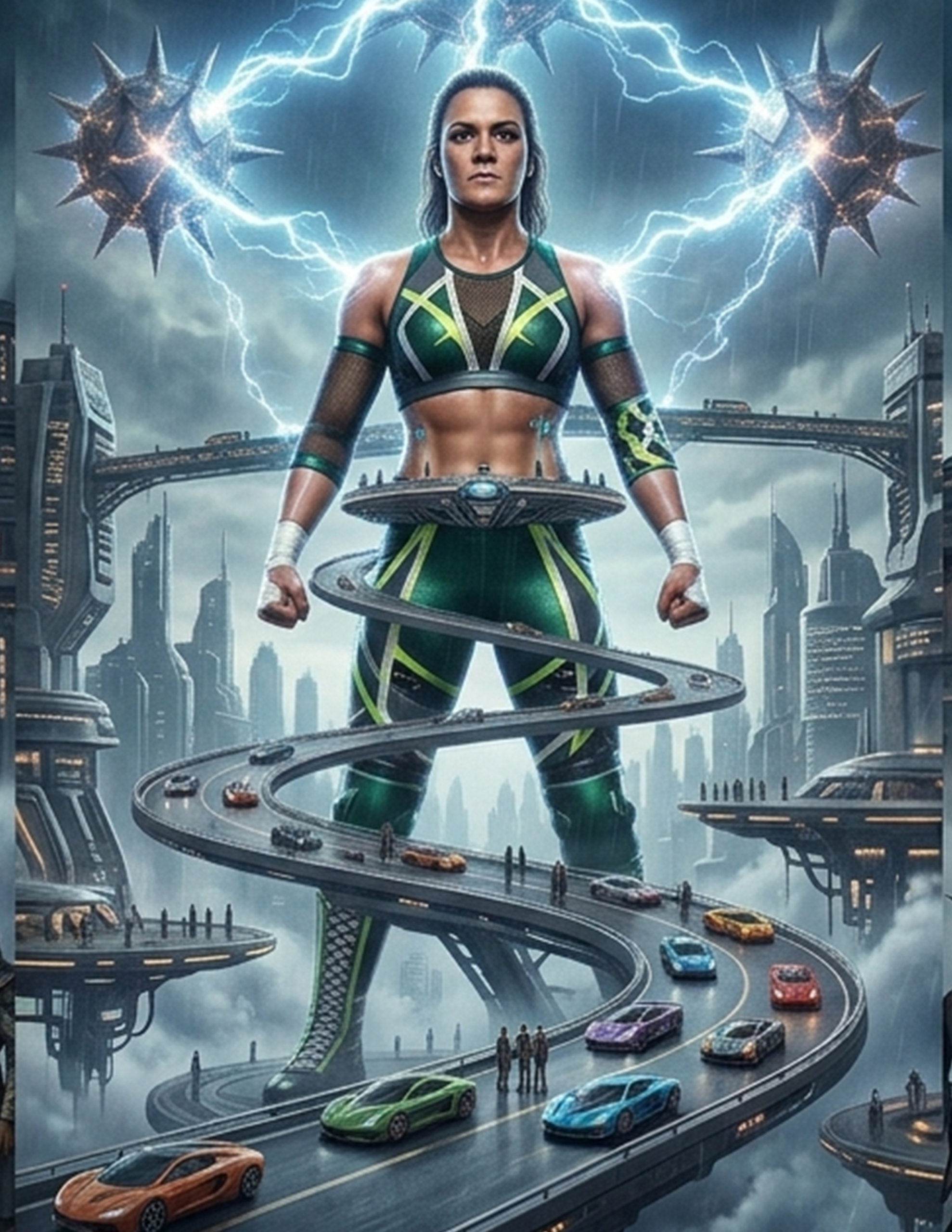 Electric Lady Wrestler Poster